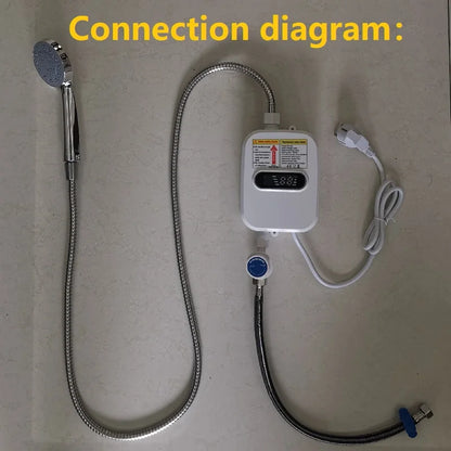 Heater for home Electric Tankless 3500W Mini Instant Hot Water Heater Kitchen Faucet Tap Heating 3 Seconds Instant Heating