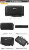 New Men Wallets Large Capacity Cell Phone Pocket Double Zipper Clutch Bag Passcard  Male Business Purse Aimak Store