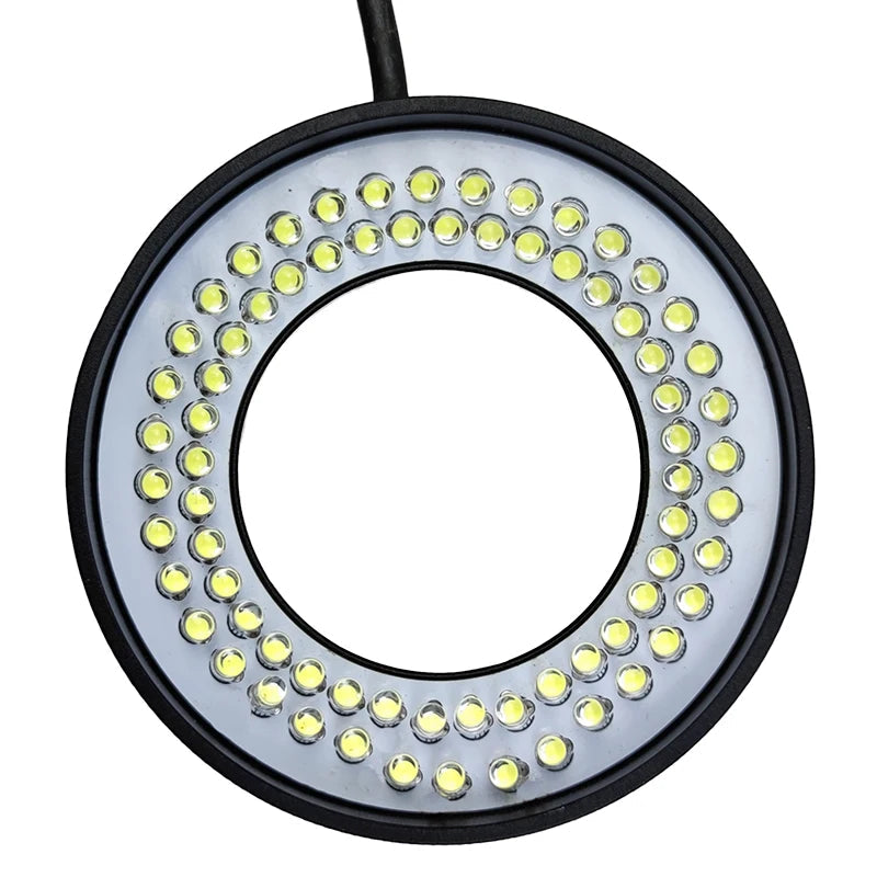 Microscope 72 LED Ring Cold Warm Light USB 5V Integrated Adjustable Dimmer Illuminator Lamp Source Monocular Stereo Trinocular Aimak Store
