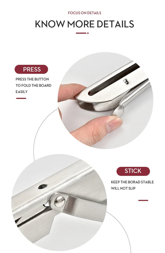 KAK 2pcs Folding Shelf Bracket Heavy Duty Stainless Steel Collapsible Shelf Bracket Hardware for Table Work RV Car Saving Space Aimak Store