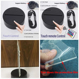 Sakyamuni 3D Night Light LED Colorful Visual Buddha Lamp 7 Color Changing Acrylic USB Table Bedside Lamp Birthday Christmas Gift Aimak Store