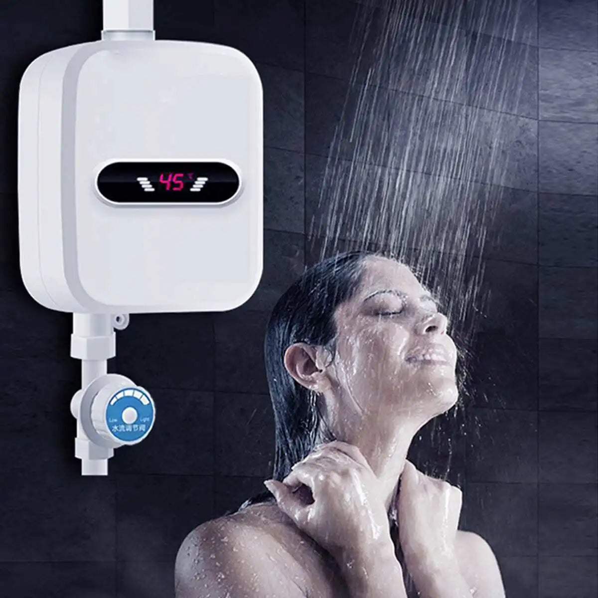 Heater for home Electric Tankless 3500W Mini Instant Hot Water Heater Kitchen Faucet Tap Heating 3 Seconds Instant Heating