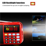 C 803 Portable Bluetooth Speaker FM Radio Receiver USB TF MP3 Player With LED Flashlight Support 2 Rechargeable 18650 Battery Aimak Store