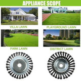 Steel Wire Wheel Garden Weed Brush Lawn Mower Grass Eater Trimmer Brush Cutter Tools Garden Grass Trimmer Head Weed Brush Aimak Store
