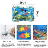 Baby Water Play Mat Tummy Time Toys For Newborns Playmat PVC Toddler Fun Activity Inflatbale Mat Infant Toys Seaworld Carpet Aimak Store