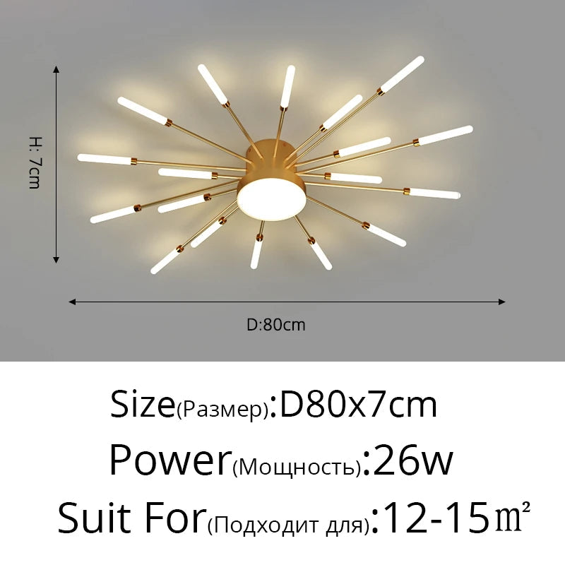 QIYIMEI Modern Ceiling Lights LED Luster Indoor Lighting For Bedroom Hall Living Kids Room Acrylic Lamps Fixture Frame 175-260V Aimak Store