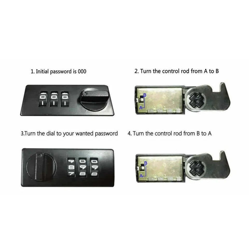 Dialing Wheel Password Gun Safes Weapon Case Pistol Safe Valuables Money Jewelry Storage Box Gunbox Security Pistol Strongbox Aimak Store