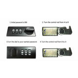 Dialing Wheel Password Gun Safes Weapon Case Pistol Safe Valuables Money Jewelry Storage Box Gunbox Security Pistol Strongbox Aimak Store
