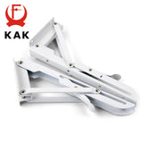 KAK 2pcs Folding Shelf Bracket Heavy Duty Stainless Steel Collapsible Shelf Bracket Hardware for Table Work RV Car Saving Space Aimak Store