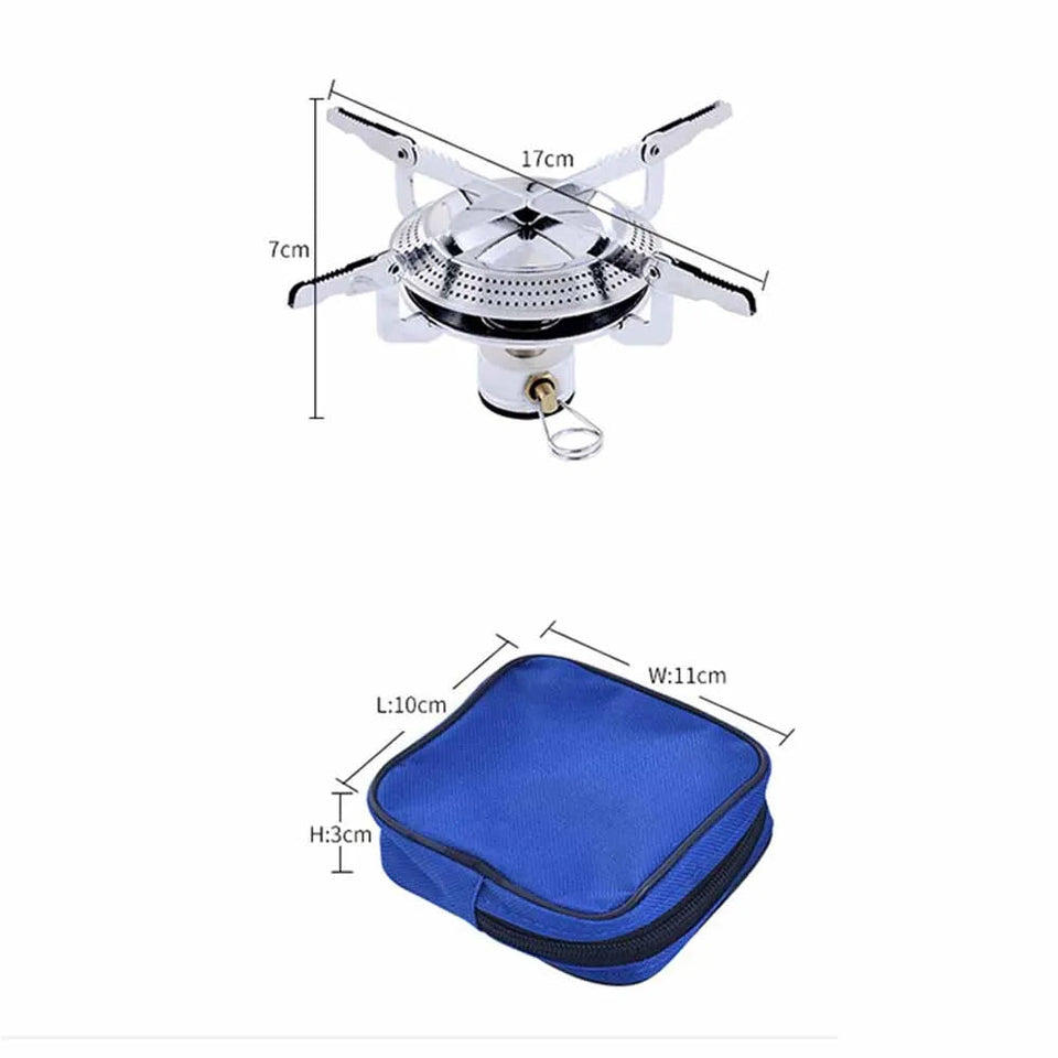 Windproof Camping Gas Stove Portable Foldable Backpack Electronic Stove Head Outdoor Cooking Picnic HikingMountaineering Camping Aimak Store