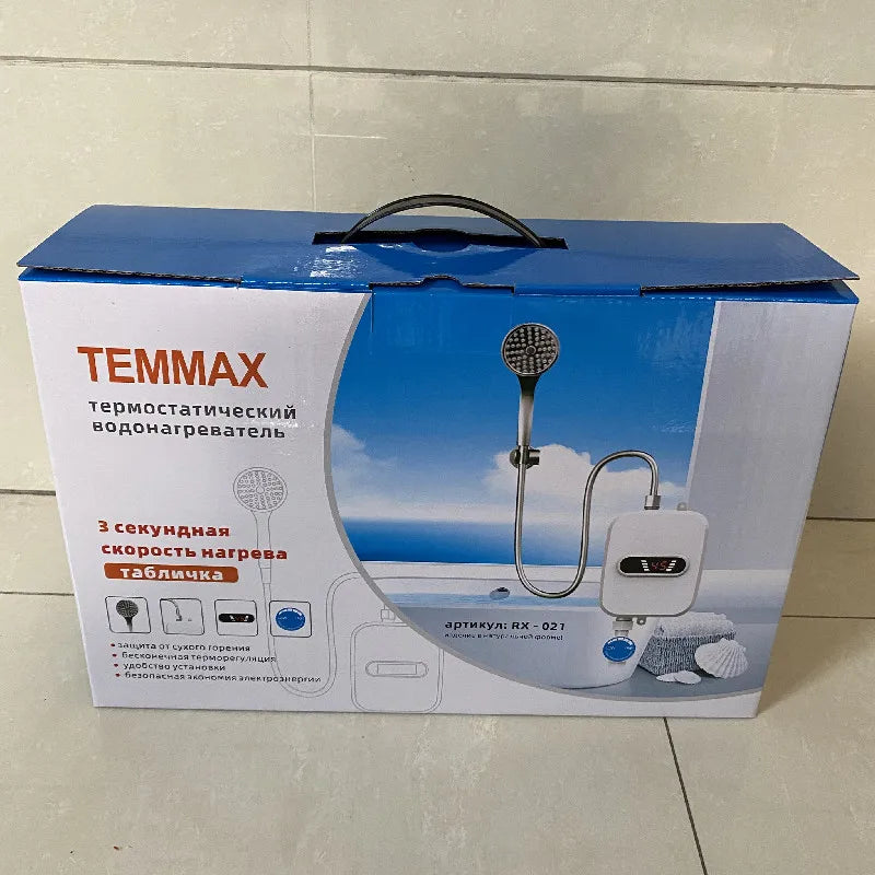 Heater for home Electric Tankless 3500W Mini Instant Hot Water Heater Kitchen Faucet Tap Heating 3 Seconds Instant Heating
