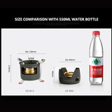 ALOCS CS-B02 CS-B13 Compact Mini Spirit Burner Alcohol Stove with Stand for Outdoor Backpacking Hiking Camping Furnace Aimak Store