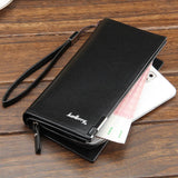 Luxury Famous Brand Wallet Long Purse Male Big Walet Men's Handy Clutch Portomonee Baellery Phone Money Bag Wristlet Aimak Store