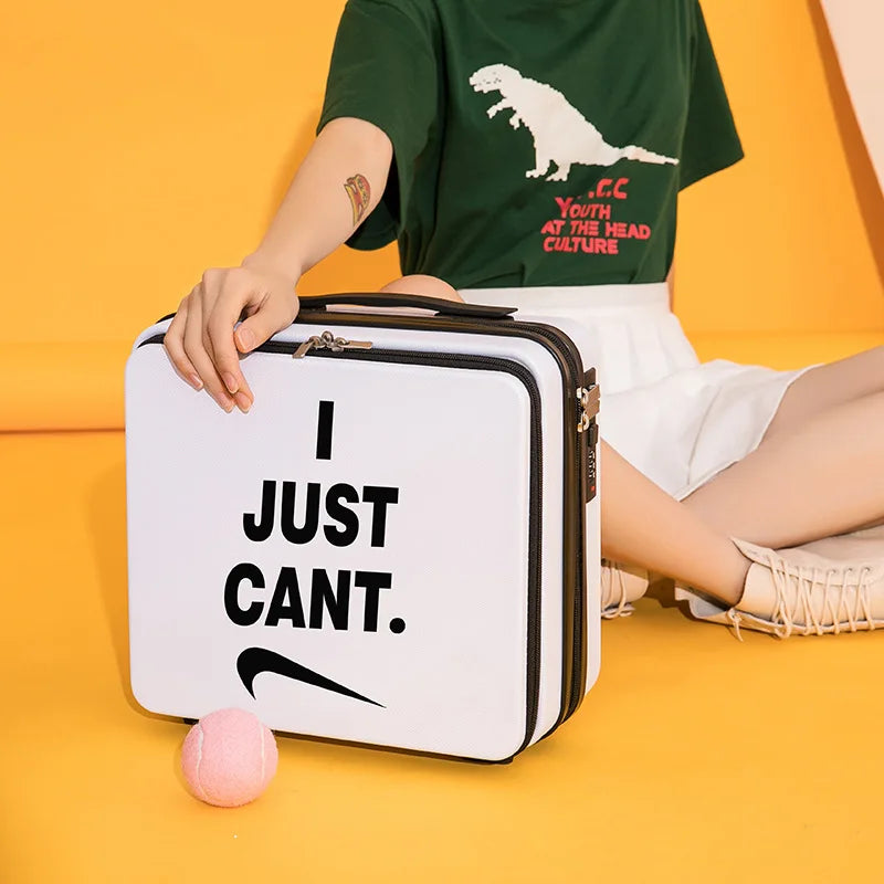 Front Open Luggage Compartment Portable Cosmetic Case 16 Inch Password Box Mini Storage Bag Multifunction 16.5X28X31CM Aimak Store