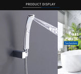 High Quality Bathroom Square ABS in Chrome Bathroom High Pressure Hand Shower Set With Shower & Hose Bathroom Accessories Aimak Store