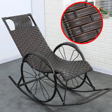 Summer Rocking Chair Recliner Rocking for Balcony Garden Leisure Relax Wicker Armchair Lazy Chair Lounge Chair Home Furniture Aimak Store