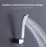 High Quality Bathroom Square ABS in Chrome Bathroom High Pressure Hand Shower Set With Shower & Hose Bathroom Accessories Aimak Store