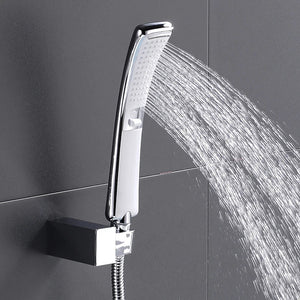 High Quality Bathroom Square ABS in Chrome Bathroom High Pressure Hand Shower Set With Shower & Hose Bathroom Accessories Aimak Store