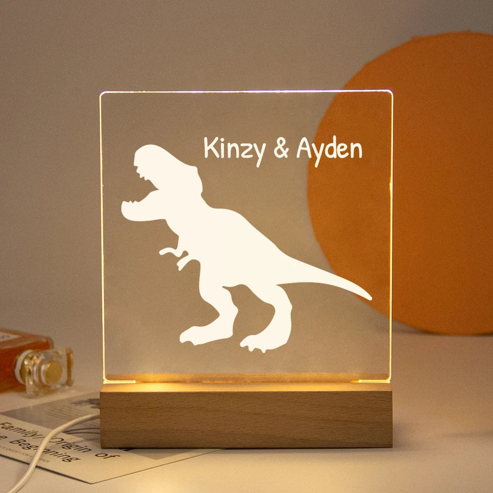 Drop Shipping Personalized Nightlight USB LED Customized Name 3D Lamp  Decoration Bedroom Toys Birthday For Baby Children Gift Aimak Store