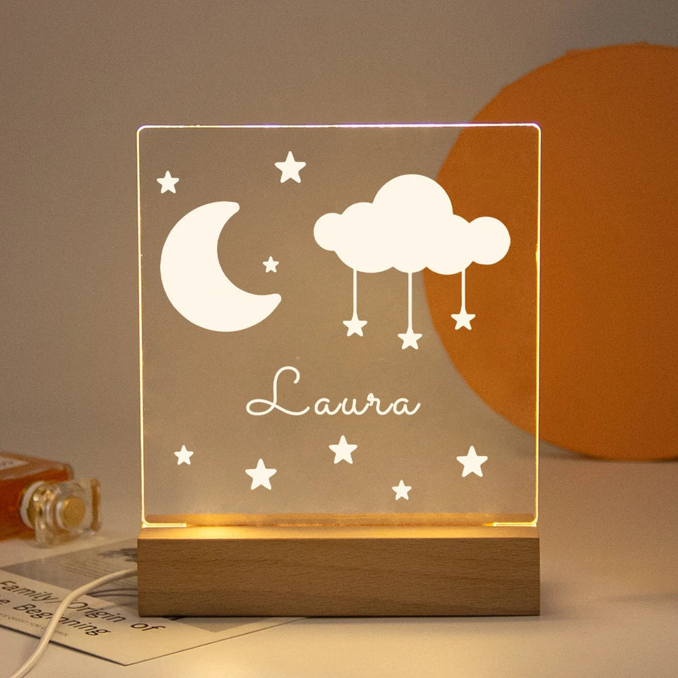 Drop Shipping Personalized Nightlight USB LED Customized Name 3D Lamp  Decoration Bedroom Toys Birthday For Baby Children Gift Aimak Store