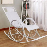 Summer Rocking Chair Recliner Rocking for Balcony Garden Leisure Relax Wicker Armchair Lazy Chair Lounge Chair Home Furniture Aimak Store