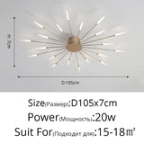 QIYIMEI Modern Ceiling Lights LED Luster Indoor Lighting For Bedroom Hall Living Kids Room Acrylic Lamps Fixture Frame 175-260V Aimak Store