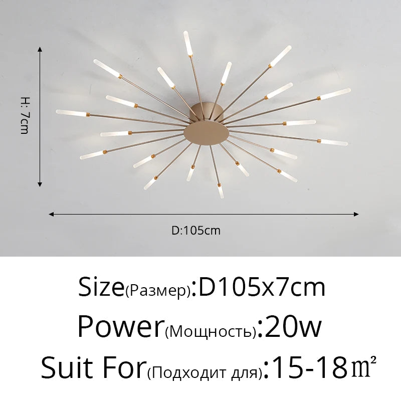 QIYIMEI Modern Ceiling Lights LED Luster Indoor Lighting For Bedroom Hall Living Kids Room Acrylic Lamps Fixture Frame 175-260V Aimak Store