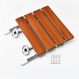 Wall Mounted Solid Wood Folding Stool Bathroom And Shower Chair Porch Shoe Changing Stool Relaxation Bathroom Folding Chair Aimak Store