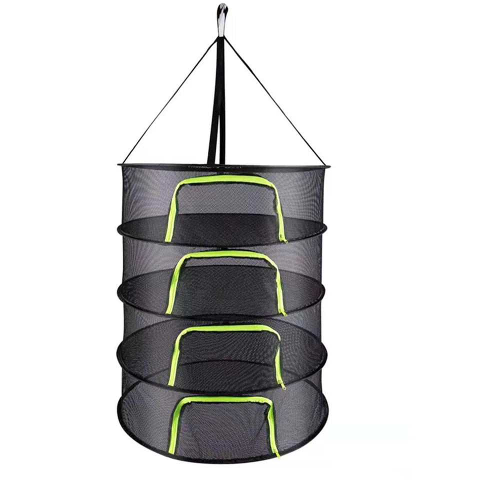 2-8 Layers Drying Net For Herbs Fish Hanging Basket Folding Dry Rack Herb Vegetable Dryer Bag Mesh Flowers Buds Plants Organizer Aimak Store