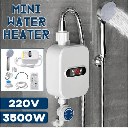 Heater for home Electric Tankless 3500W Mini Instant Hot Water Heater Kitchen Faucet Tap Heating 3 Seconds Instant Heating