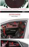 SEAMETAL Car Door Seal Strip Rubber Double Layer Sealing Protector Soundproof Waterproof Weather Strips for Car Door Hood Trunk Aimak Store