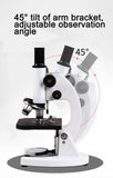 40-6000X HD Optical Biological Microscope High Magnification With Abbe condenser Middle school university Lab Teaching Microsco Aimak Store