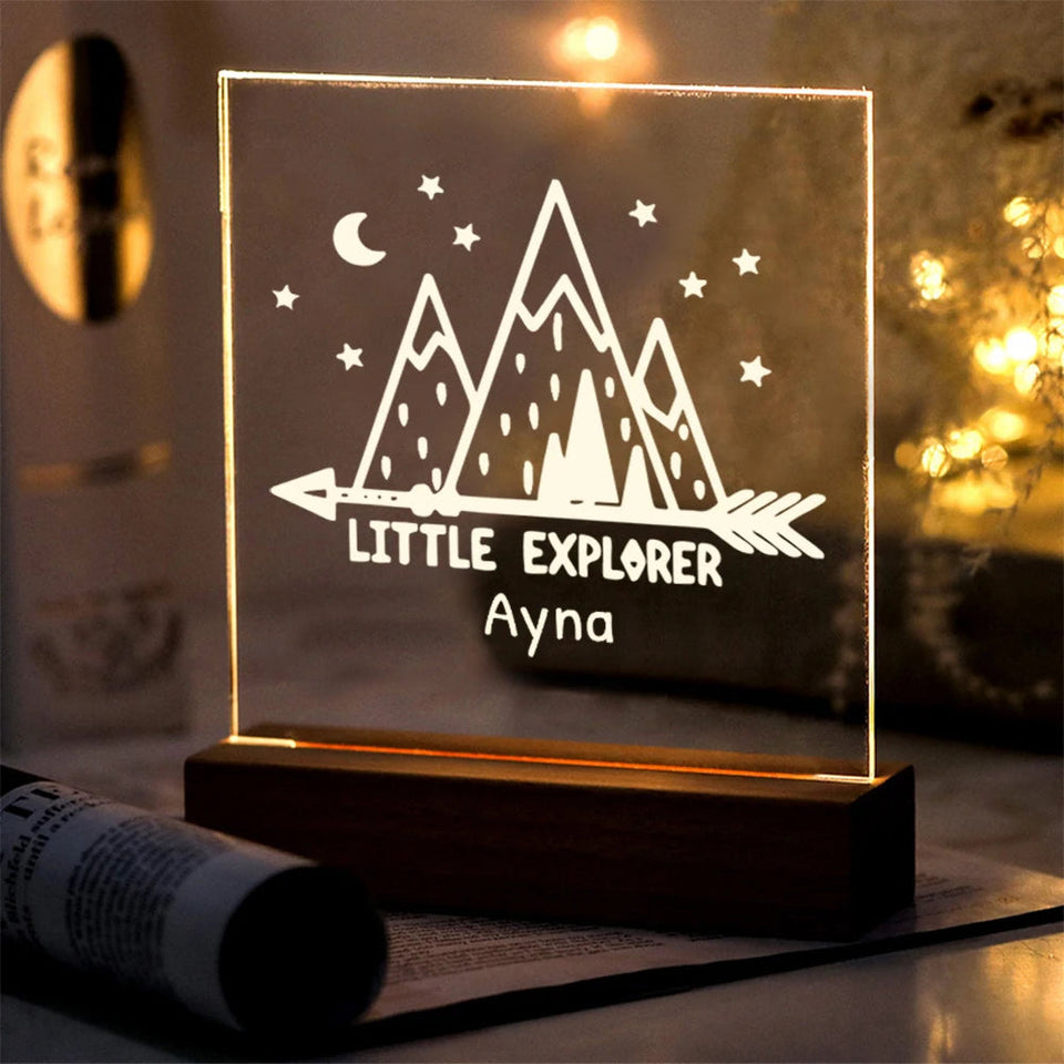 Drop Shipping Personalized Nightlight USB LED Customized Name 3D Lamp  Decoration Bedroom Toys Birthday For Baby Children Gift Aimak Store