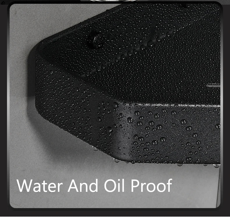 Bathroom Shelf Corner Space Aluminum Bathroom Triangle Basket Shower Room Storage Rack Wall Mounted Black/Matte/Grey Aimak Store