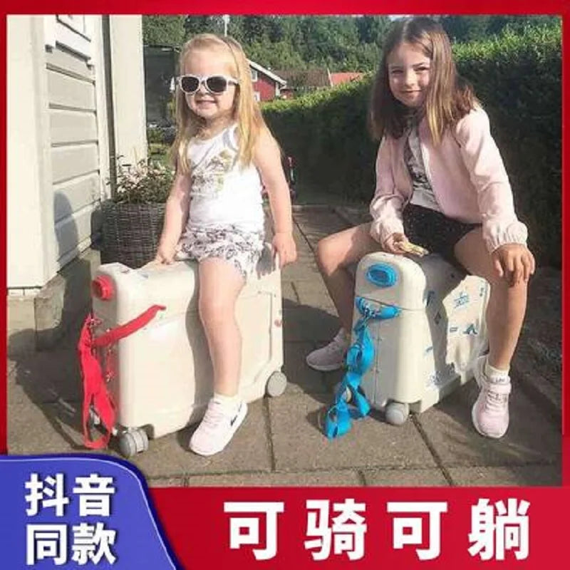 Multifunction Super Can Ride Sleep Reclining Removable Child Travel Artifact Rolling Luggage Spinner Brand Travel Suitcase Aimak Store