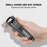 Portable LED Flashlight USB Rechargeable Pocket Flashlight Waterproof Torch with Output Power Bank Function for Camoping Hiking Aimak Store