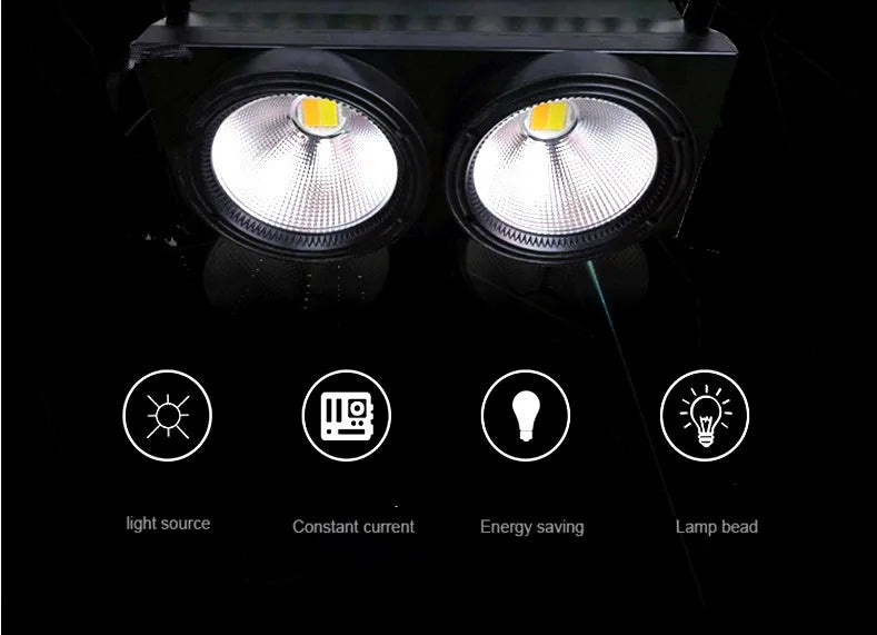 200W LED COB Wash Audience Light 2eye 2x100W Flood Stage Light LED Matrix Blinder Light DMX Stage Uplighting For Show Conce Aimak Store