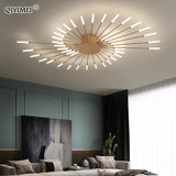 QIYIMEI Modern Ceiling Lights LED Luster Indoor Lighting For Bedroom Hall Living Kids Room Acrylic Lamps Fixture Frame 175-260V Aimak Store