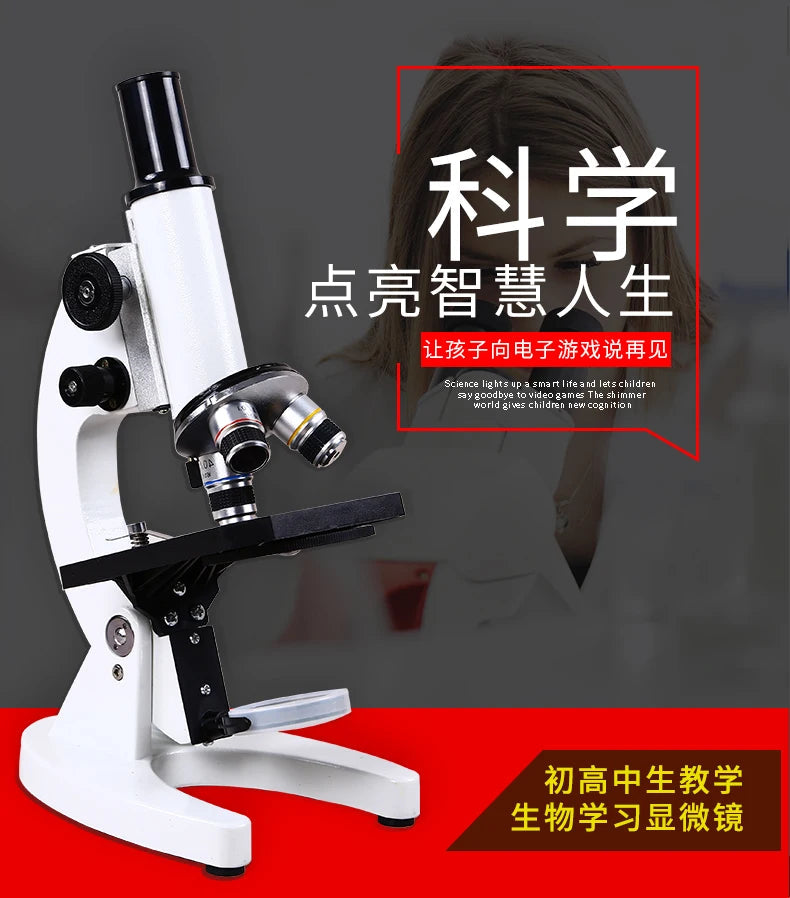 40-6000X HD Optical Biological Microscope High Magnification With Abbe condenser Middle school university Lab Teaching Microsco Aimak Store