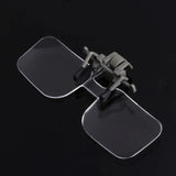 2X Glasses Style Magnifier Magnifying Glass with Clip For Reading Aimak Store