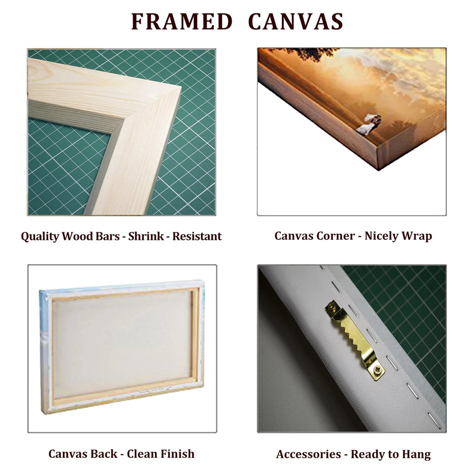 5 Pieces Wall Art Canvas Painting Big Full Moon over Ocean Landscape Modern Abstract Pictures For Living Room Home Decoration Aimak Store