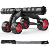 4-Wheel Abdominal Roller Muscle Trainer Home Fitness Ab Rollers Workout Aimak Store