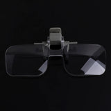 2X Glasses Style Magnifier Magnifying Glass with Clip For Reading Aimak Store