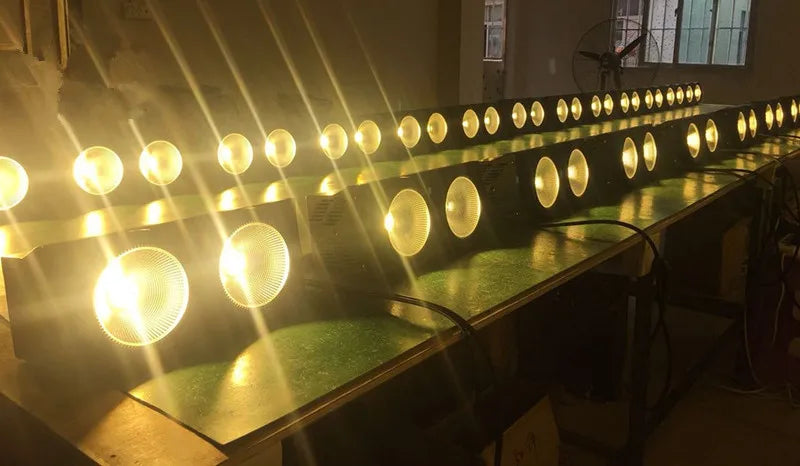 200W LED COB Wash Audience Light 2eye 2x100W Flood Stage Light LED Matrix Blinder Light DMX Stage Uplighting For Show Conce Aimak Store