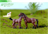 Farm PVC Craft Gift Landscape DIY plastic animal decoration farmer Horse Cow Animal miniature figurines Modern Home Decoration Aimak Store
