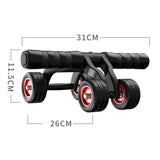 4-Wheel Abdominal Roller Muscle Trainer Home Fitness Ab Rollers Workout Aimak Store