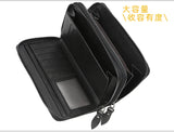 New Men Wallets Large Capacity Cell Phone Pocket Double Zipper Clutch Bag Passcard  Male Business Purse Aimak Store