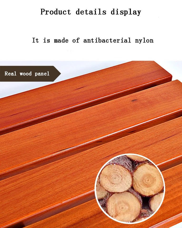 Wall Mounted Solid Wood Folding Stool Bathroom And Shower Chair Porch Shoe Changing Stool Relaxation Bathroom Folding Chair Aimak Store