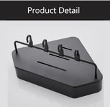 Bathroom Shelf Corner Space Aluminum Bathroom Triangle Basket Shower Room Storage Rack Wall Mounted Black/Matte/Grey Aimak Store