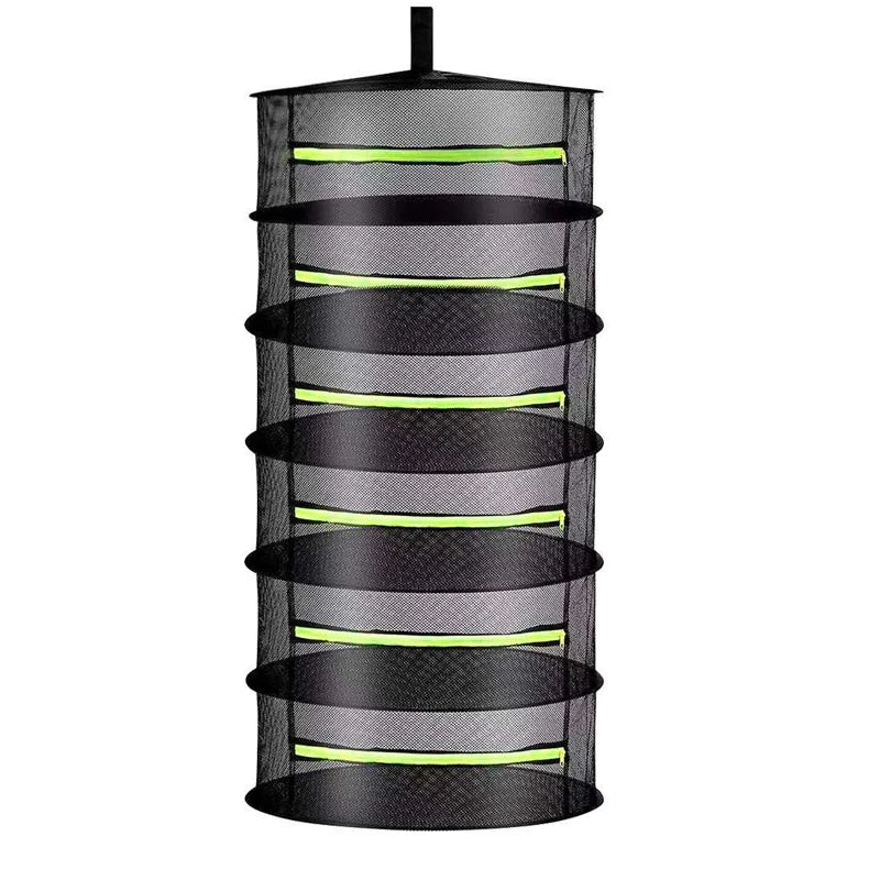 2-8 Layers Drying Net For Herbs Fish Hanging Basket Folding Dry Rack Herb Vegetable Dryer Bag Mesh Flowers Buds Plants Organizer Aimak Store